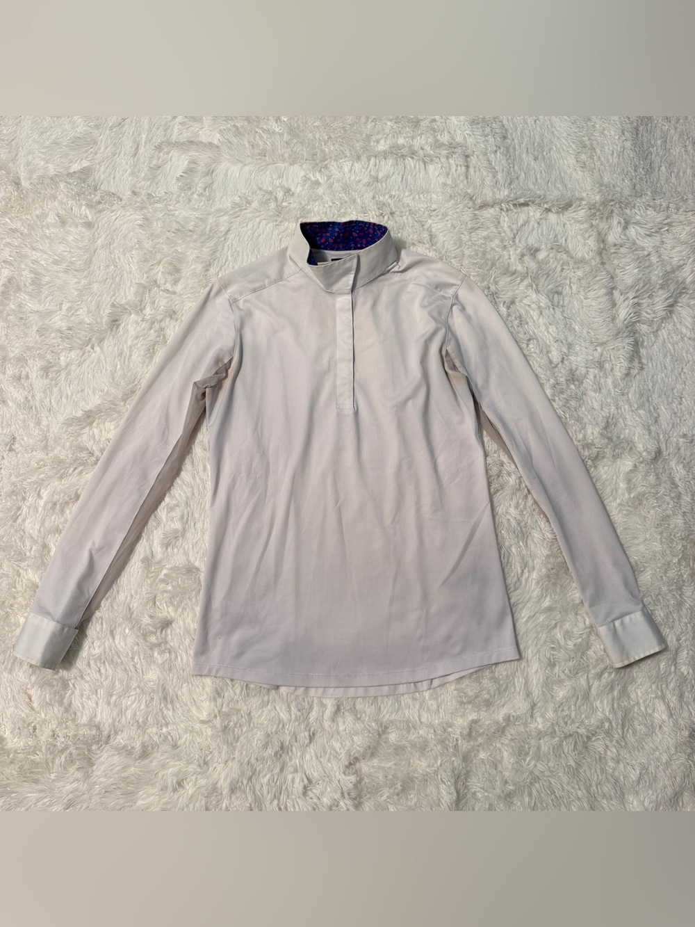 Women’s Medium White Beacon Hill Long Sleeve Horseback Riding Show Shirt